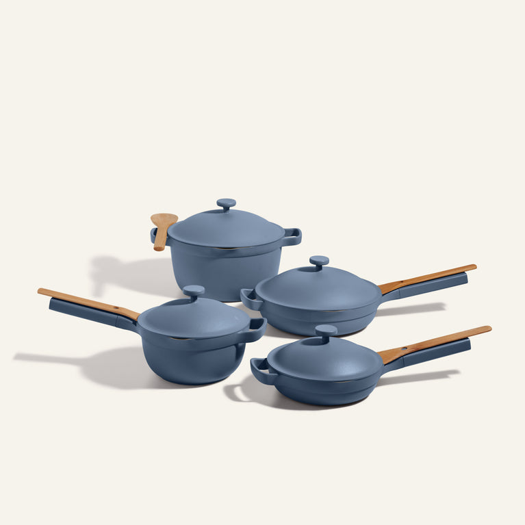 Cookware Set - Always Pan + Perfect Pot + Mini Always Pan + Mini Perfect Pot - blue salt -view 1