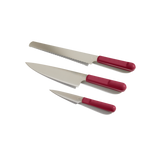 knife trio - rosa - view 1