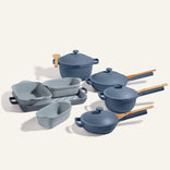 Ultimate Cookware Set - Always Pan + Perfect Pot + Mini Always Pan + Mini Perfect Pot + Ovenware Set - blue salt -view 1