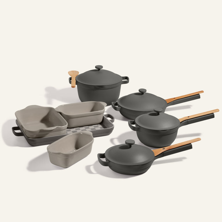 Ultimate Cookware Set - Always Pan + Perfect Pot + Mini Always Pan + Mini Perfect Pot + Ovenware Set -char -view 1
